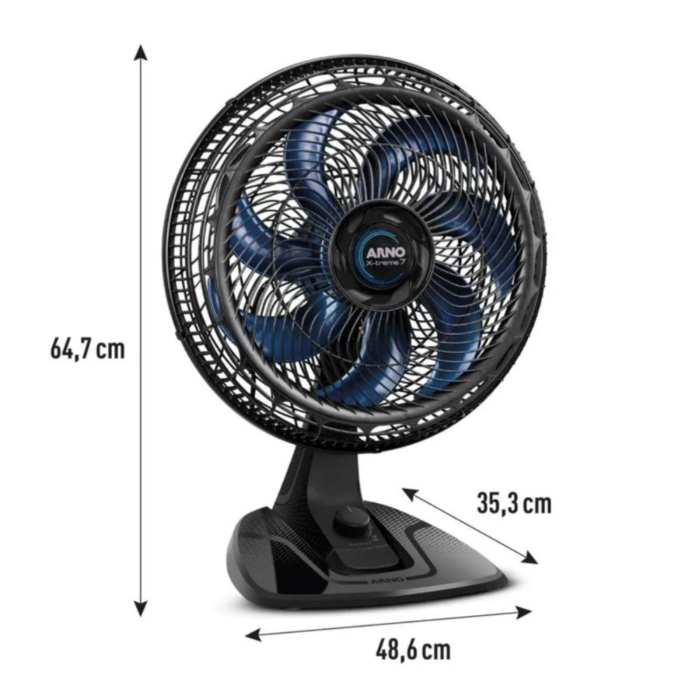 Ventilador de Mesa Arno 40cm 7 Pás X-TREME 7 150W 220V VE70 Preto, , large image number 7